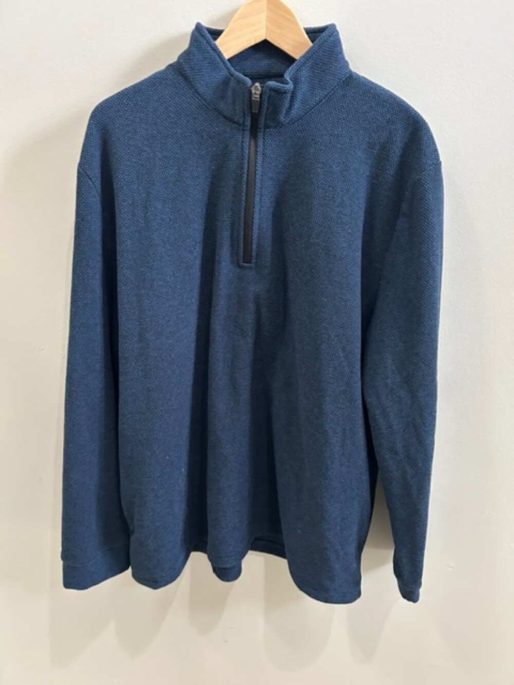 PGA Tour Course Essentials Navy Quarter Zip Pullover Men's XL New With Tags